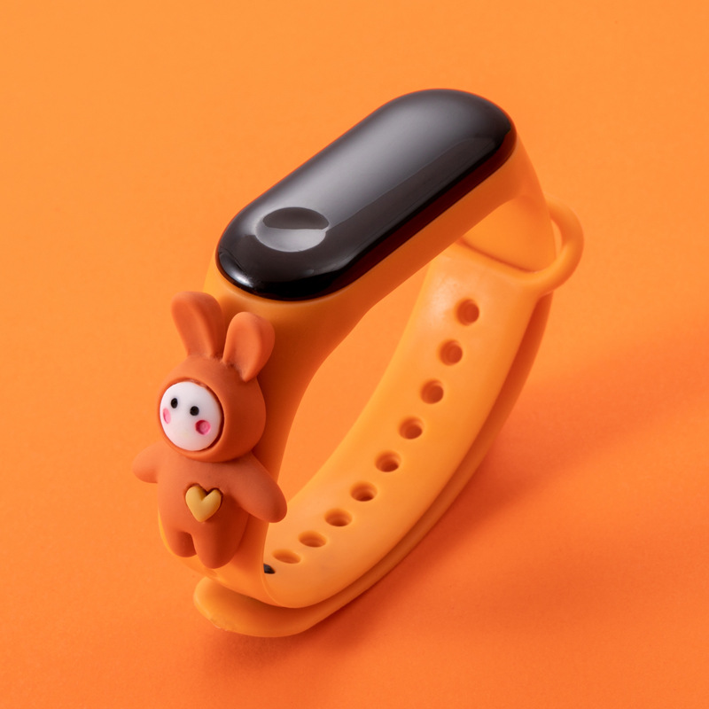 50 M Swimming Waterproof Cartoon Children's Electronic Watch Primary and Secondary School Students Led Men's and Women's Korean-Style Minimalism Bracelet