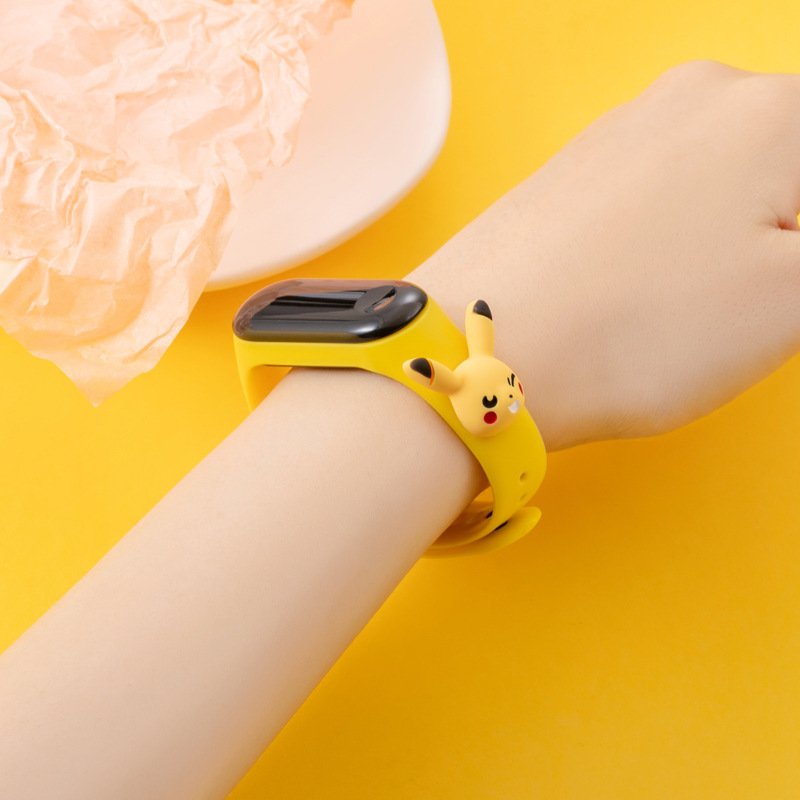 50 M Swimming Waterproof Cartoon Children's Electronic Watch Primary and Secondary School Students Led Men's and Women's Korean-Style Minimalism Bracelet