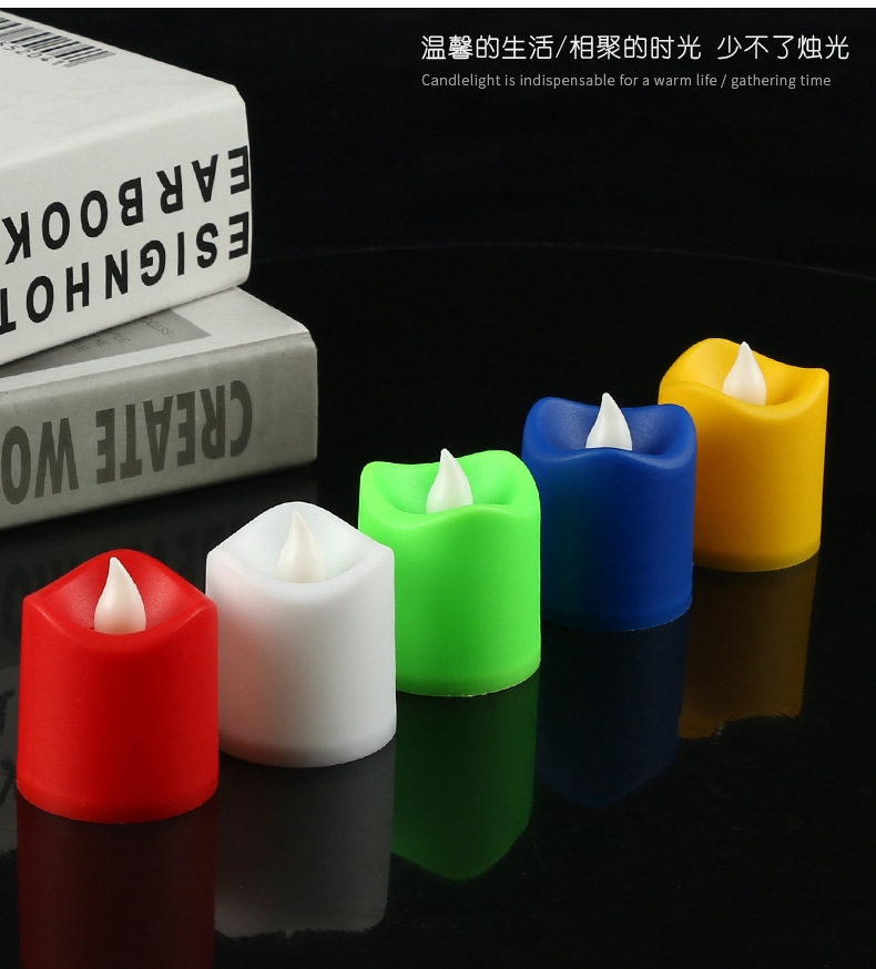Factory Direct Sales Small Wave Colorful Candle Creative LED Electronic Candle Light Home Decoration Party Layout Supplies Factory Direct Sales Small Wave Colorful Candle Creative LED Electronic Candle Light Home Decoration Party Layout Supplies