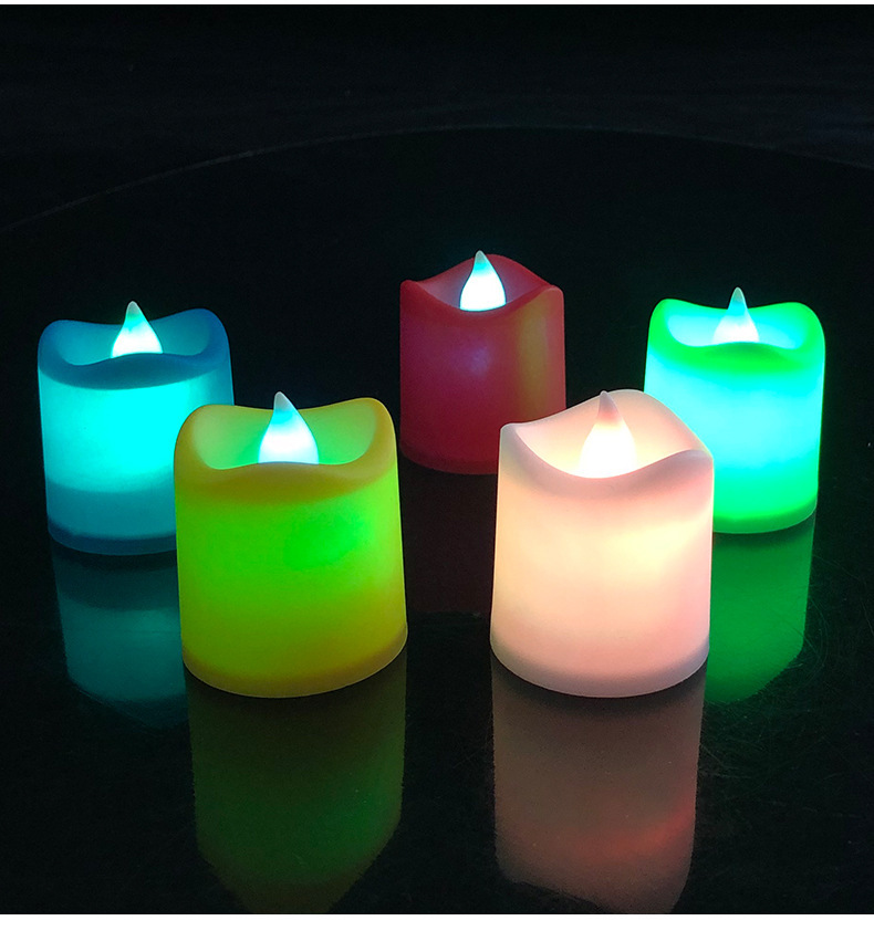 Factory Direct Sales Small Wave Colorful Candle Creative LED Electronic Candle Light Home Decoration Party Layout Supplies Factory Direct Sales Small Wave Colorful Candle Creative LED Electronic Candle Light Home Decoration Party Layout Supplies