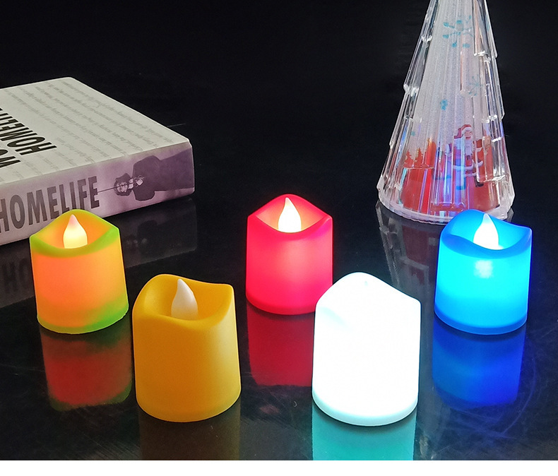 Factory Direct Sales Small Wave Colorful Candle Creative LED Electronic Candle Light Home Decoration Party Layout Supplies Factory Direct Sales Small Wave Colorful Candle Creative LED Electronic Candle Light Home Decoration Party Layout Supplies