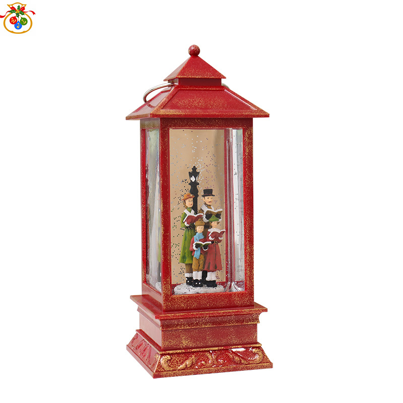WDL-1871 Red Square Barn Lantern Novelty Creative Electronic Products TikTok Storm Lantern Led Night Light Ambience Light