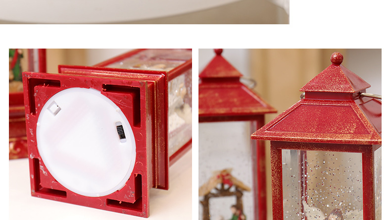 WDL-1871 Red Square Barn Lantern Novelty Creative Electronic Products TikTok Storm Lantern Led Night Light Ambience Light WDL-1871 Red Square Barn Lantern Novelty Creative Electronic Products TikTok Storm Lantern Led Night Light Ambience Light