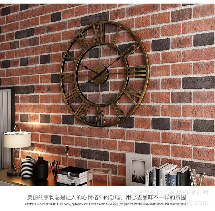 EuropeanStyle Pocket Watch Retro Roman Clock Simple Living Room Noiseless Clock Creative Decorative Iron Wall Clock