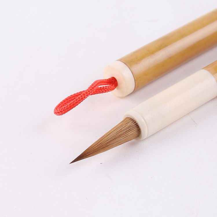 Writing Brush Made of Weasel&#039;s Hair Little Liao Tail Regular Script in Small Characters Writing Brush Wholesale Adult Copy Scripture Zhao Mengfu Regular Script in Small Characters Calligraphy Regular Script in Small Characters Writing Brush