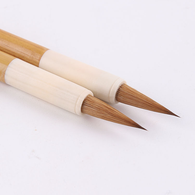 Writing Brush Made of Weasel&#039;s Hair Little Liao Tail Regular Script in Small Characters Writing Brush Wholesale Adult Copy Scripture Zhao Mengfu Regular Script in Small Characters Calligraphy Regular Script in Small Characters Writing Brush