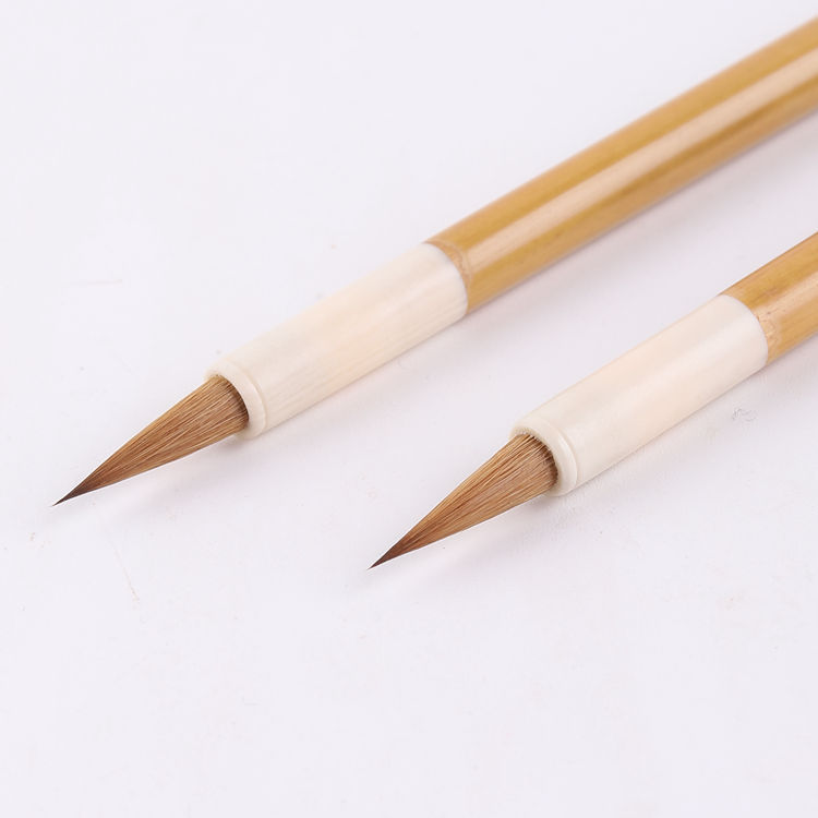Writing Brush Made of Weasel&#039;s Hair Little Liao Tail Regular Script in Small Characters Writing Brush Wholesale Adult Copy Scripture Zhao Mengfu Regular Script in Small Characters Calligraphy Regular Script in Small Characters Writing Brush