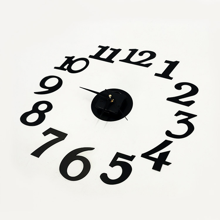 Creative Art Clock Digital Wall Clock Noiseless Clock Fashion Simple DIY Design Fun Clock Wholesale