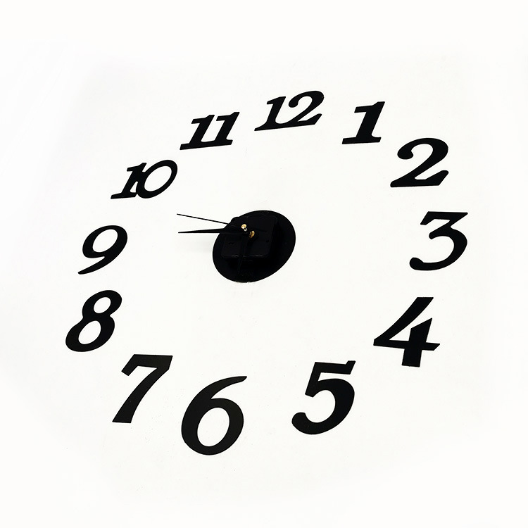 Creative Art Clock Digital Wall Clock Noiseless Clock Fashion Simple DIY Design Fun Clock Wholesale
