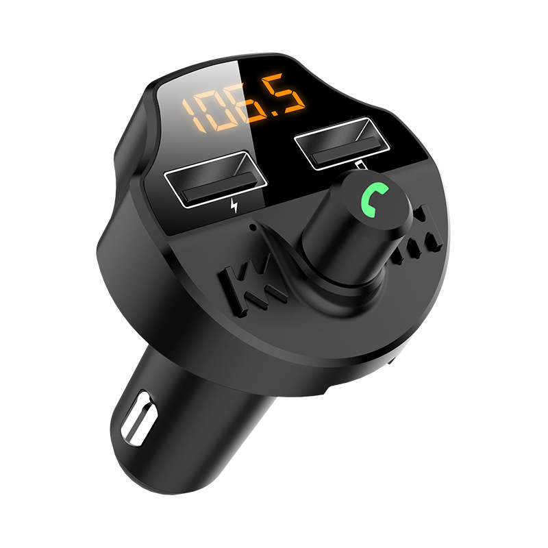 New T66 Car MP3 Bluetooth Hands-Free Cigarette Lighter Player Car Electronic Dual USB Car Charger