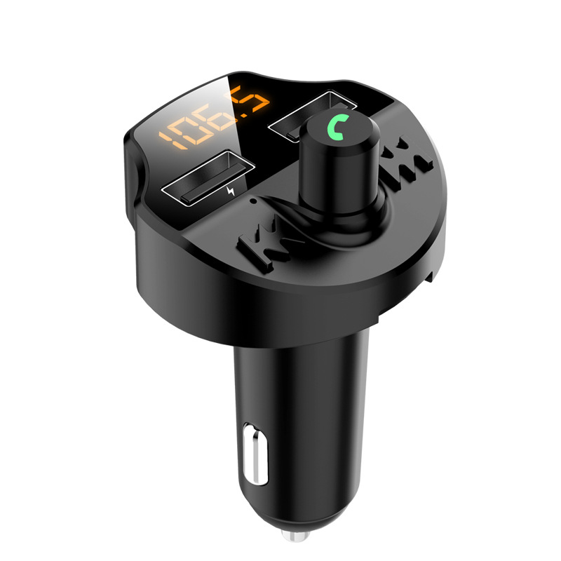 New T66 Car MP3 Bluetooth Hands-Free Cigarette Lighter Player Car Electronic Dual USB Car Charger