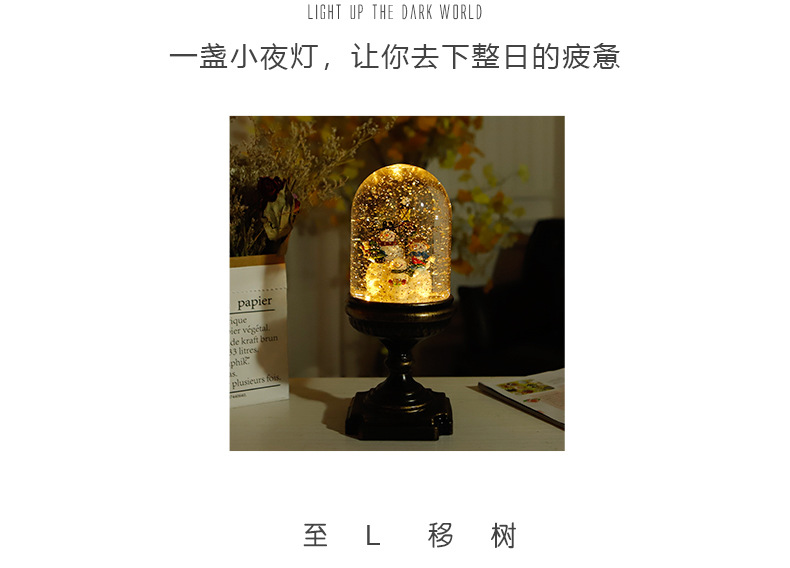 Candle Cup Bottom Bell Cover Water Elderly LED Night Light European-Style Ornaments Ambience Light Xinqite Electronic Products Creative Candle Cup Bottom Bell Cover Water Elderly LED Night Light European-Style Ornaments Ambience Light Xinqite Electronic Products Creative