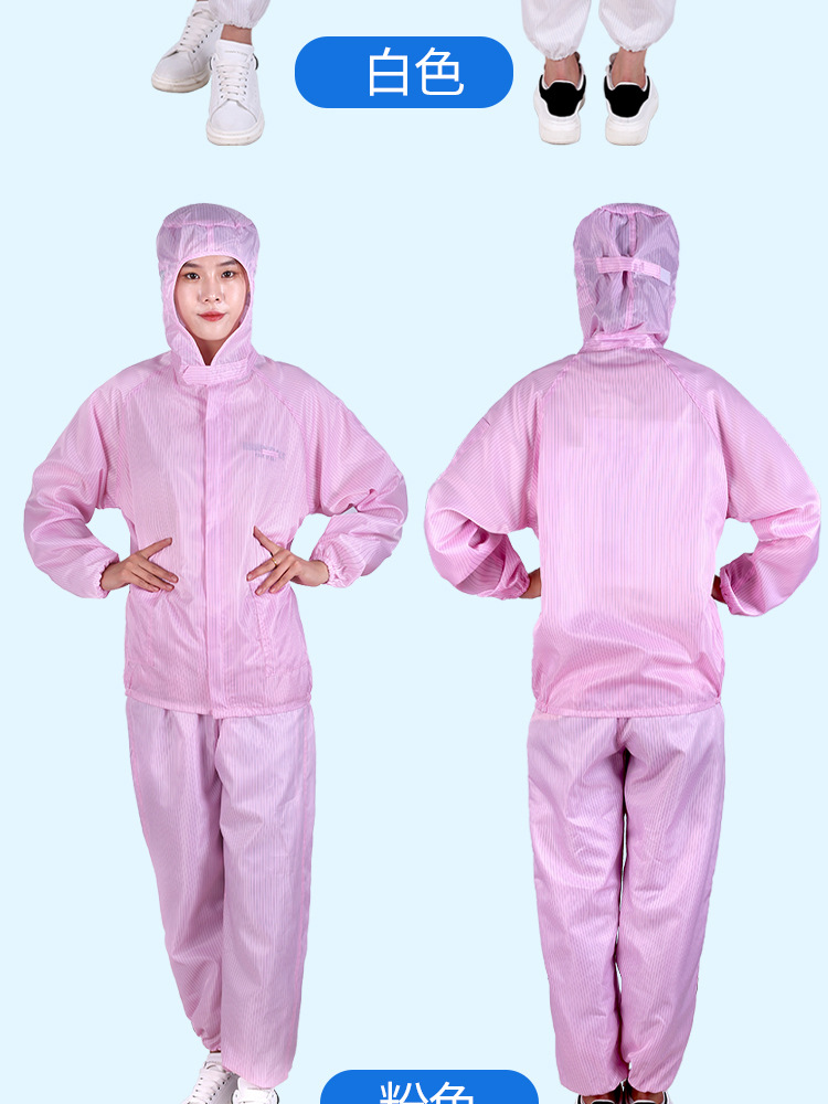 Hooded Split Suit Anti-Static Work Clothes Electronic Food Pharmaceutical Dust-Free Workshop Dustproof Clothes Hooded Split Suit Anti-Static Work Clothes Electronic Food Pharmaceutical Dust-Free Workshop Dustproof Clothes