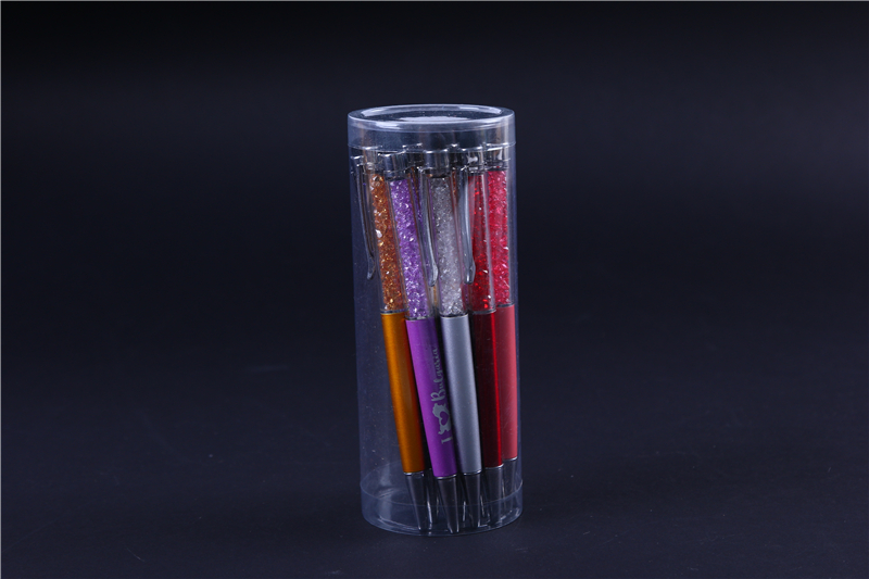 Transparent cylinder pencil holder pencil writing brush storage container wenwu plastic packaging product Transparent cylinder pencil holder pencil writing brush storage container wenwu plastic packaging product