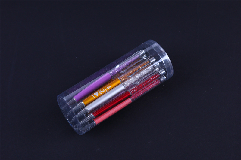 Transparent cylinder pencil holder pencil writing brush storage container wenwu plastic packaging product Transparent cylinder pencil holder pencil writing brush storage container wenwu plastic packaging product