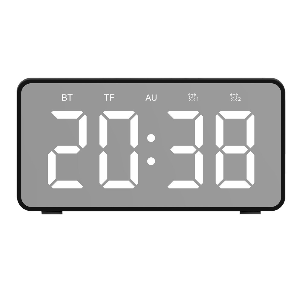 New Wireless Charger Bluetooth Speaker Clock Led Alarm Clock Audio Foreign Trade Popular Style New Wireless Charger Bluetooth Speaker