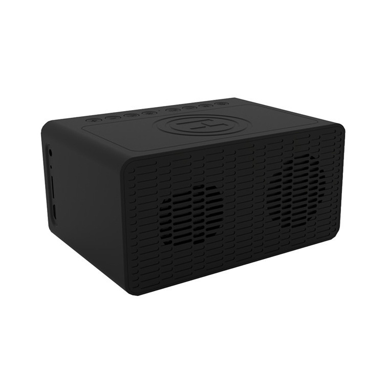 New Wireless Charger Bluetooth Speaker Clock Led Alarm Clock Audio Foreign Trade Popular Style New Wireless Charger Bluetooth Speaker