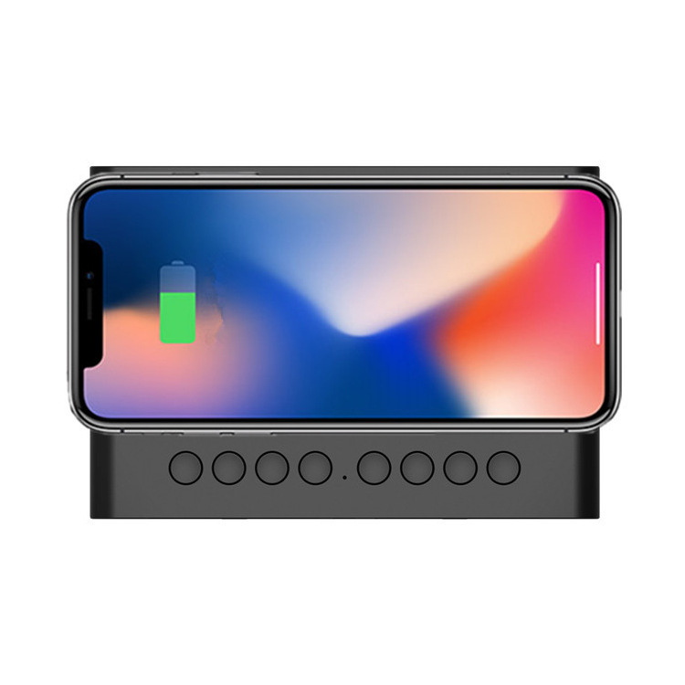 New Wireless Charger Bluetooth Speaker Clock Led Alarm Clock Audio Foreign Trade Popular Style New Wireless Charger Bluetooth Speaker