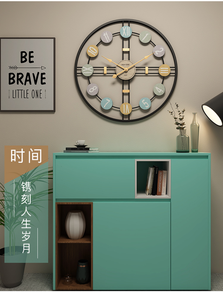 Mute Simple Clock Modern Minimalist Craft Iron Clock Living Room Decorative Creative Wall Clock Mute Simple Clock Modern Minimalist Craft Iron Clock Living Room Decorative Creative Wall Clock