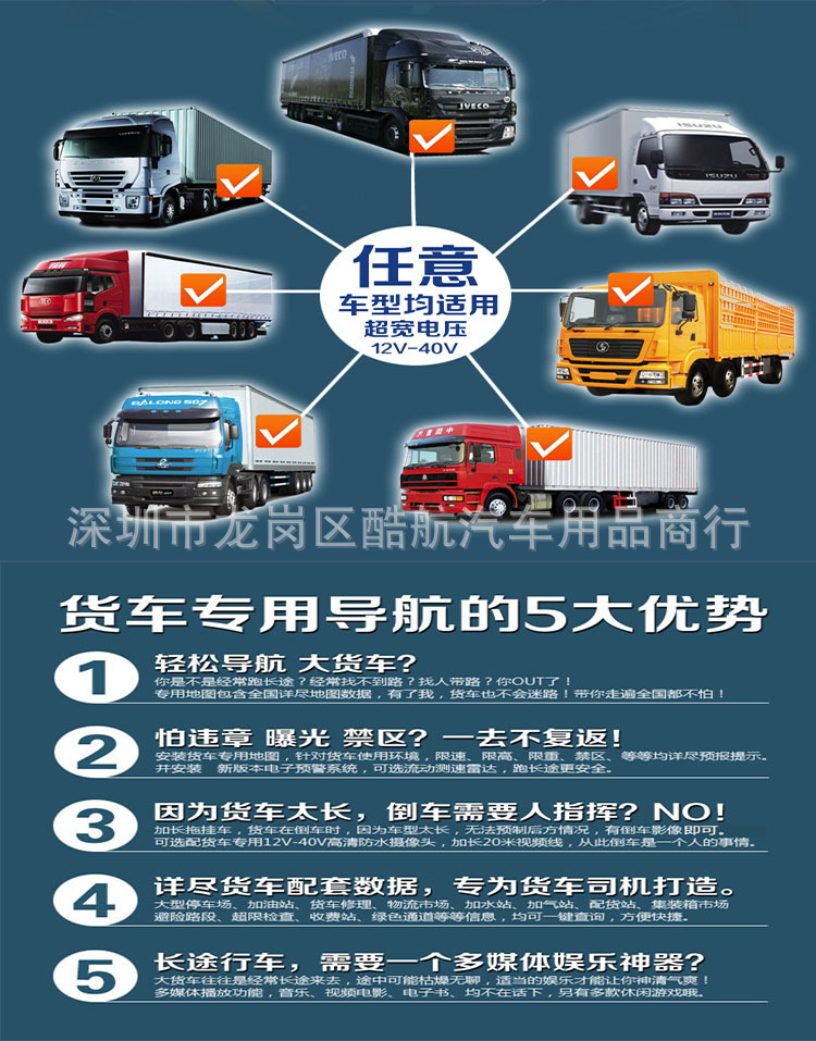 7-Inch Android Navigation Recorder Electronic Dog All-in-One Vehicle GPS WiFi Automatic AMAP Truck Map 7-Inch Android Navigation Recorder Electronic Dog All-in-One Vehicle GPS WiFi Automatic AMAP Truck Map