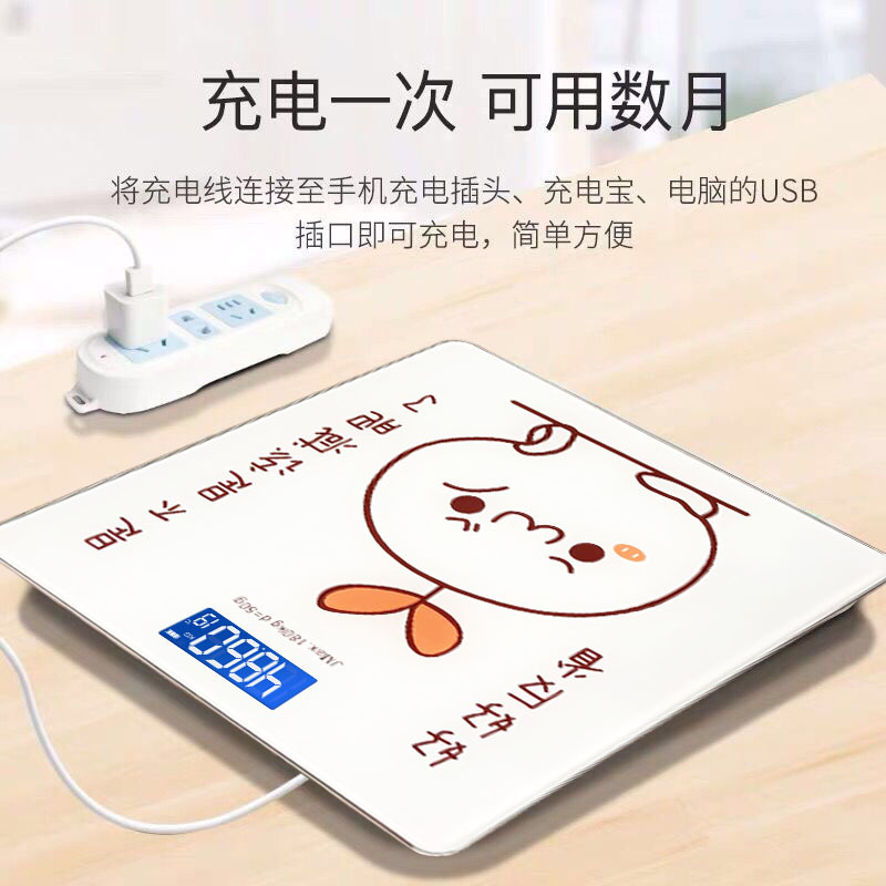 Charging Electronic Scale Weighing Scale Precision Household Health Scale Body Scale Small Adult Weighing Device Meter