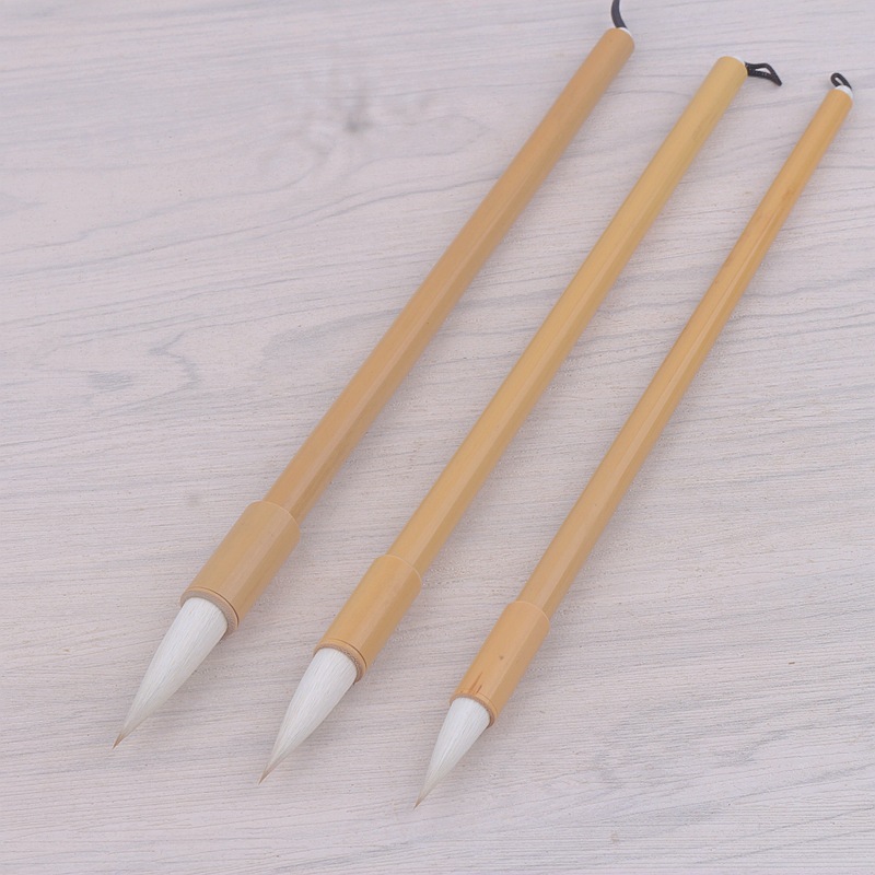 Weasel&#039;s and Goat&#039;s Hair Flexible Pen Tip, Flexible and Free to Close the Front Ou Kai Regular Script Calligraphy Creation Practice Writing Brush