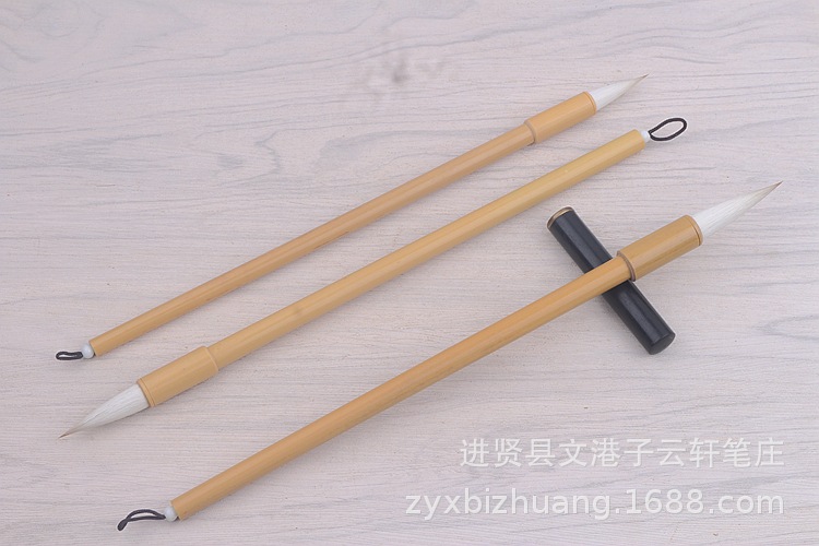Weasel's and Goat's Hair Flexible Pen Tip, Flexible and Free to Close the Front Ou Kai Regular Script Calligraphy Creation Practice Writing Brush