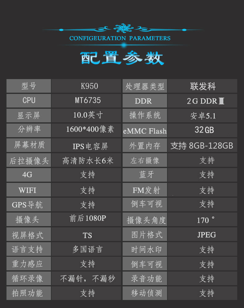 360 Degrees 10 Inches Streaming Media Special Cloud Mirror Rearview Mirror Tachograph Reversing Image Electronic Dog 360 Degrees 10 Inches Streaming Media Special Cloud Mirror Rearview Mirror Tachograph Reversing Image Electronic Dog