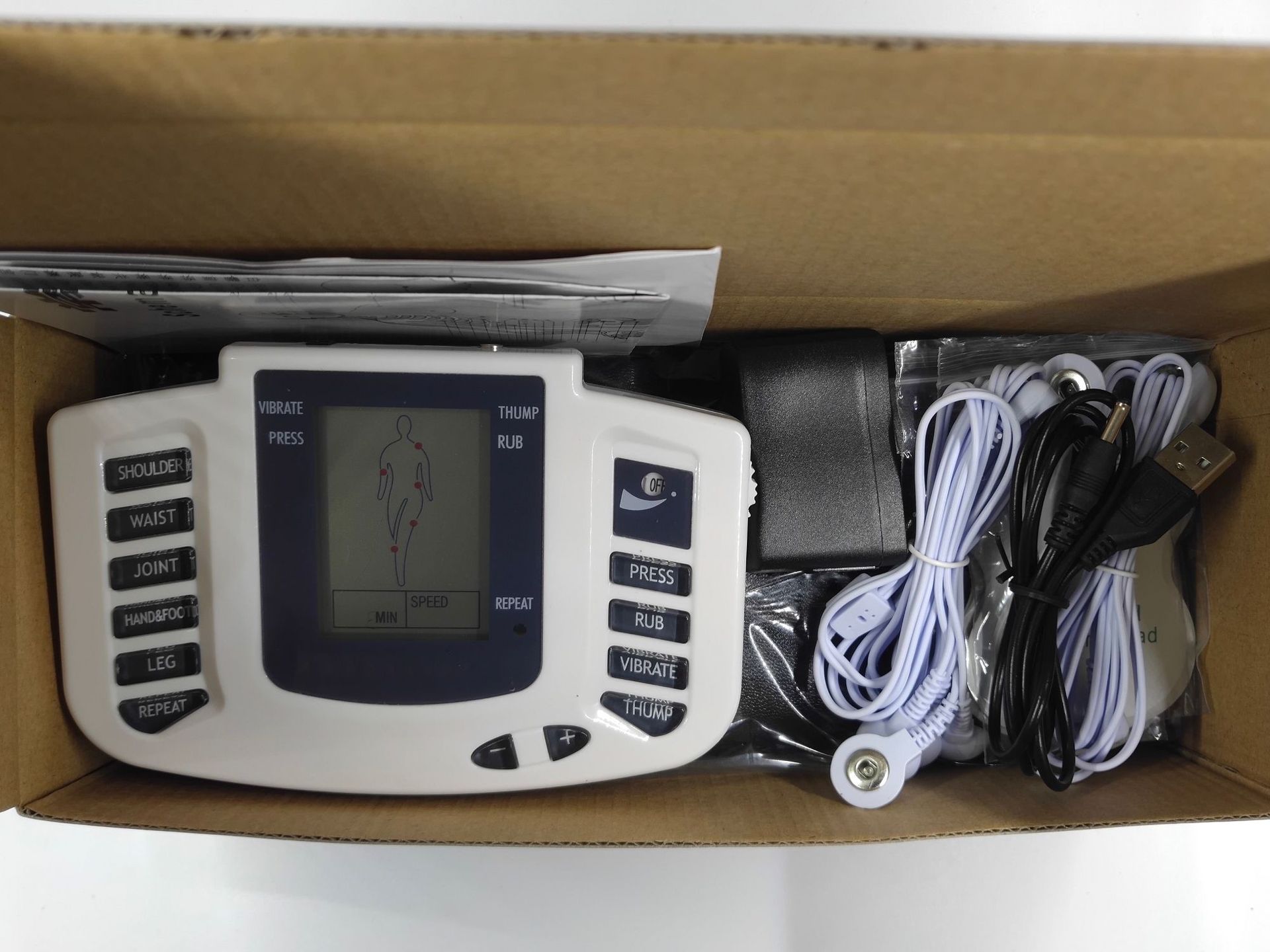 Cross-Border Export Massager Jr-309a Digital Massager Electronic Massager English Russian Optional Cross-Border Export Massager Jr-309a Digital Massager Electronic Massager English Russian Optional