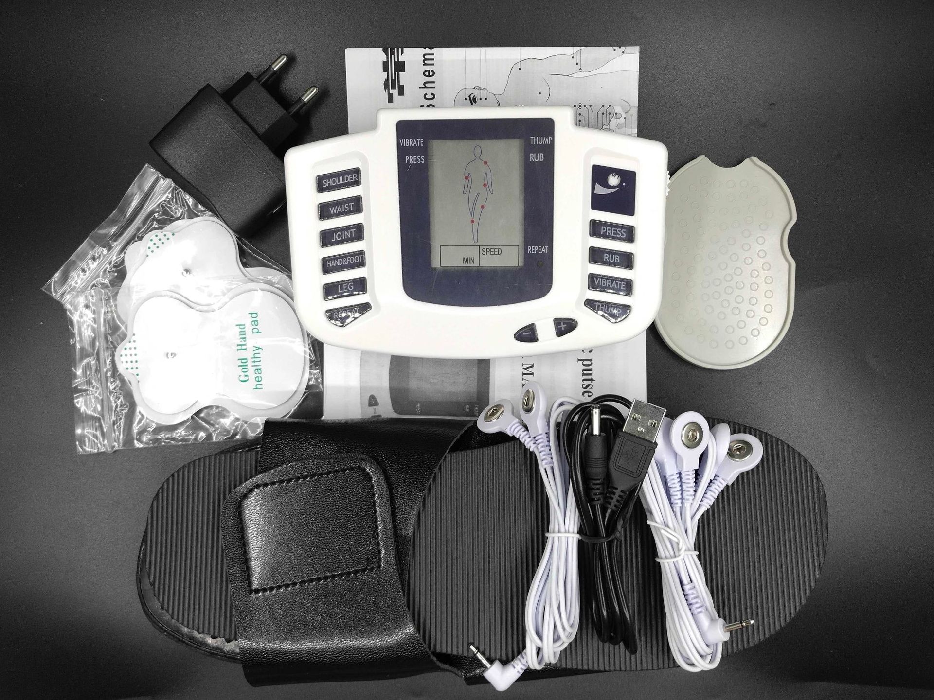 Cross-Border Export Massager Jr-309a Digital Massager Electronic Massager English Russian Optional Cross-Border Export Massager Jr-309a Digital Massager Electronic Massager English Russian Optional