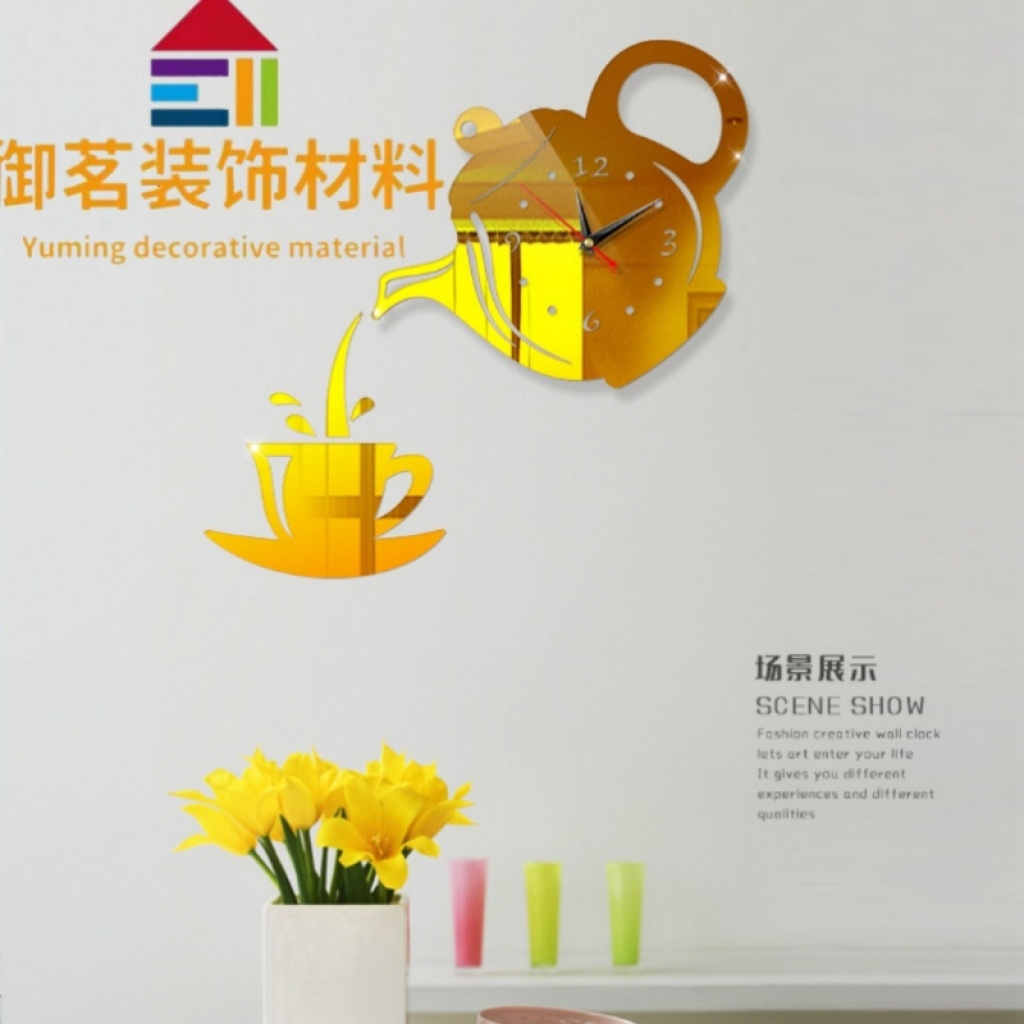 Wall Clock Home Diy3d Stereo Decorative Clock Acrylic Number Mirror Sticker Wall Clock Wall Clock Home Diy3d Stereo Decorative Clock Acrylic Number Mirror Sticker Wall Clock