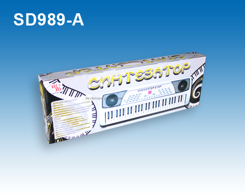 Russian 54-key electronic keyboard with plug-in. microphone SD989-A Russian 54-key electronic keyboard with plug-in. microphone SD989-A