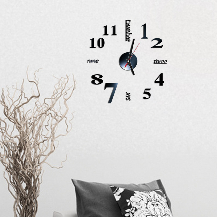 CrossBorder Creative Acrylic Wall Clock DIY Personality 3D Wall Stickers Wall Clock Home Acrylic Clock Decoration CrossBorder Creative Acrylic Wall Clock DIY Personality 3D Wall Stickers Wall Clock Home Acrylic Clock Decoration