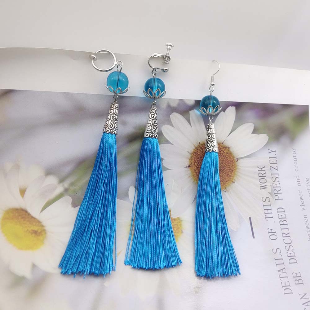 Original God Earrings Travelers Travel Autumn Cos Ear Clip Tassel Earrings Clock Away from Daralia Long Fringe Earrings Wholesale Original God Earrings Travelers Travel Autumn Cos Ear Clip Tassel Earrings Clock Away from Daralia Long Fringe Earrings Wholesale