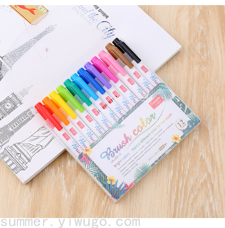 Guangna Calligraphy Pen Students Practice Calligraphy Pen Type Writing Brush Can Add Ink Small Regular Script Soft Nib Guangna Calligraphy Pen Students Practice Calligraphy Pen Type Writing Brush Can Add Ink Small Regular Script Soft Nib