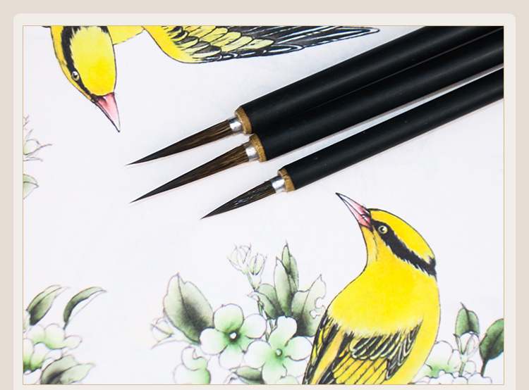Weizhuang Leaf Blade Pen White Pigment Liner Gui Pen Painting Traditional Chinese Painting Mouse Beard Young Heroes Fabric Textures Brush Pen Weasel's Hair Delineating Brush Writing Brush Weizhuang Leaf Blade Pen White Pigment Liner Gui Pen Painting Traditional Chinese Painting Mouse Beard Young Heroes Fabric Textures Brush Pen Weasel's Hair Delineating Brush Writing Brush