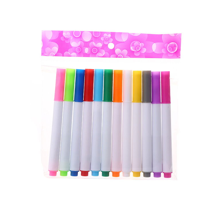 Environmental Protection Color Liquid Chalk Dust-Free Erasable Led Fluorescent Light Board Pen Children Graffiti Painting Blackboard Pen Wholesale