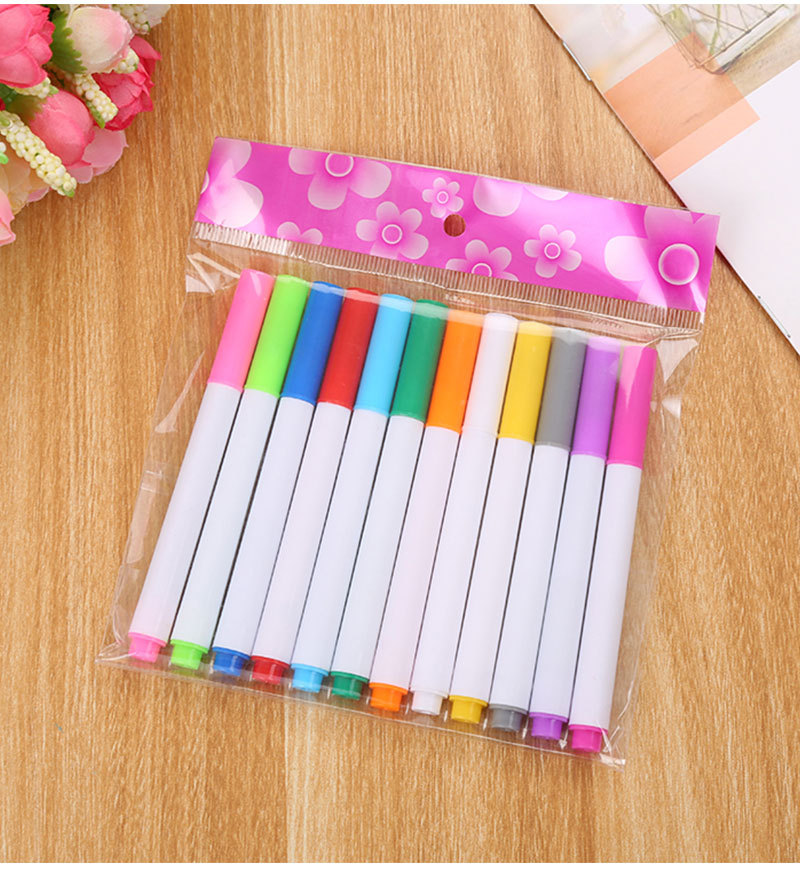 Environmental Protection Color Liquid Chalk Dust-Free Erasable Led Fluorescent Light Board Pen Children Graffiti Painting Blackboard Pen Wholesale