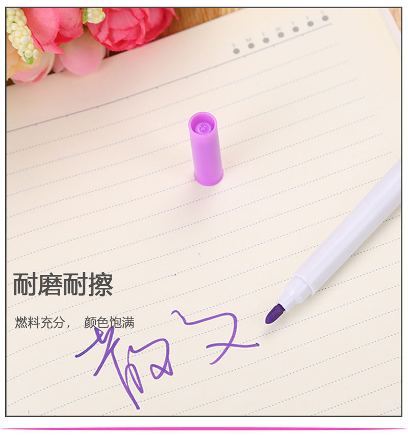 Environmental Protection Color Liquid Chalk Dust-Free Erasable Led Fluorescent Light Board Pen Children Graffiti Painting Blackboard Pen Wholesale