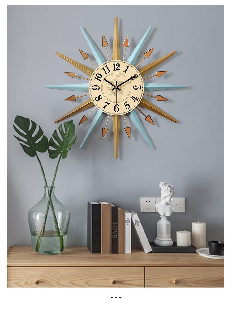 Wholesale Household Wall Clock Simple Nordic Light Luxury Wall Hanging Decoration Clock European Simple Mute Cross-Border Decorative Creative Clock Wholesale Household Wall Clock Simple Nordic Light Luxury Wall Hanging Decoration Clock European Simple Mute Cross-Border Decorative Creative Clock