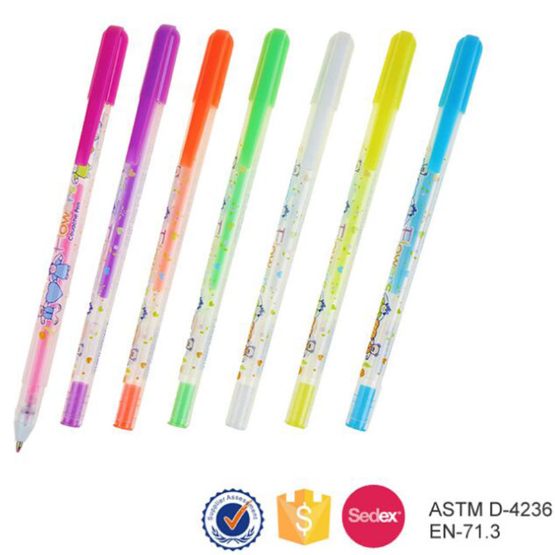 Super art gp-801 white pearlescent chalk neutral pen color pen stationery students' supplies greeting card pens