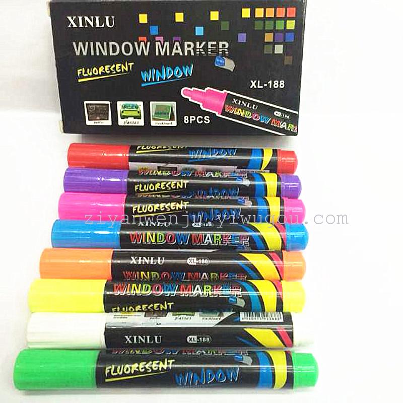 Glass Pen Blackboard Pen Window Pen 8 Colors Liquid Chalk