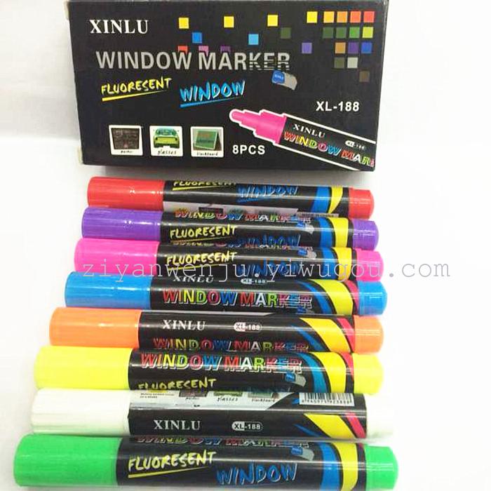 Glass Pen Blackboard Pen Window Pen 8 Colors Liquid Chalk
