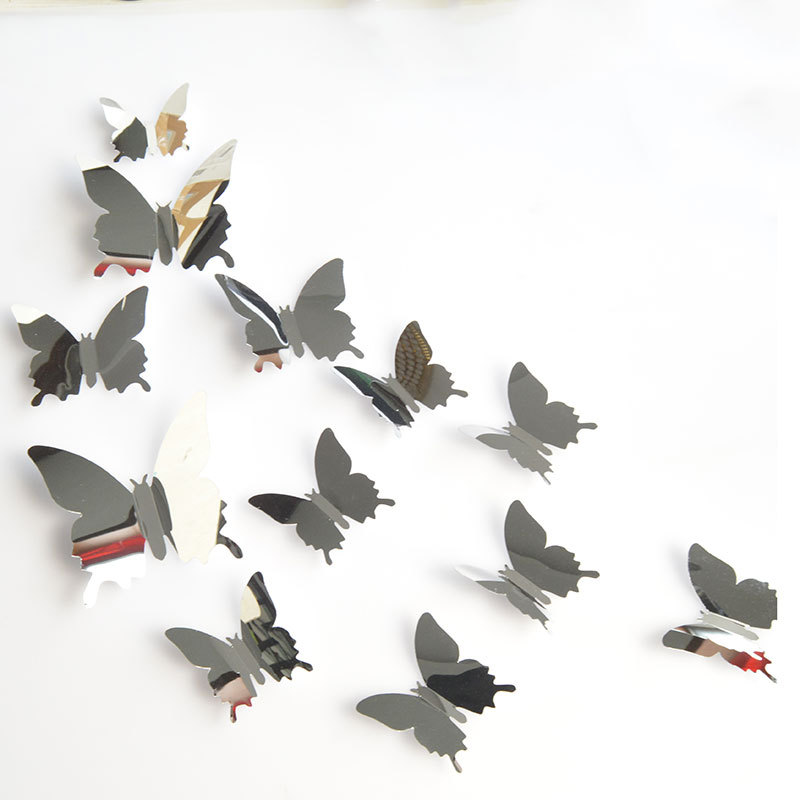 12 Stereo Mirror Butterfly Pet Mirror 3D Butterfly Bedroom Living Room Wall Sticker Decoration AliExpress Hot Sale 12 Stereo Mirror Butterfly Pet Mirror 3D Butterfly Bedroom Living Room Wall Sticker Decoration AliExpress Hot Sale