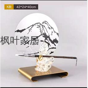 New Chinese Style Study Decoration Writing Brush Holder Creative Zen Hallway Soft Furnishings Model Room Modern Minimalist Desk Furnishings