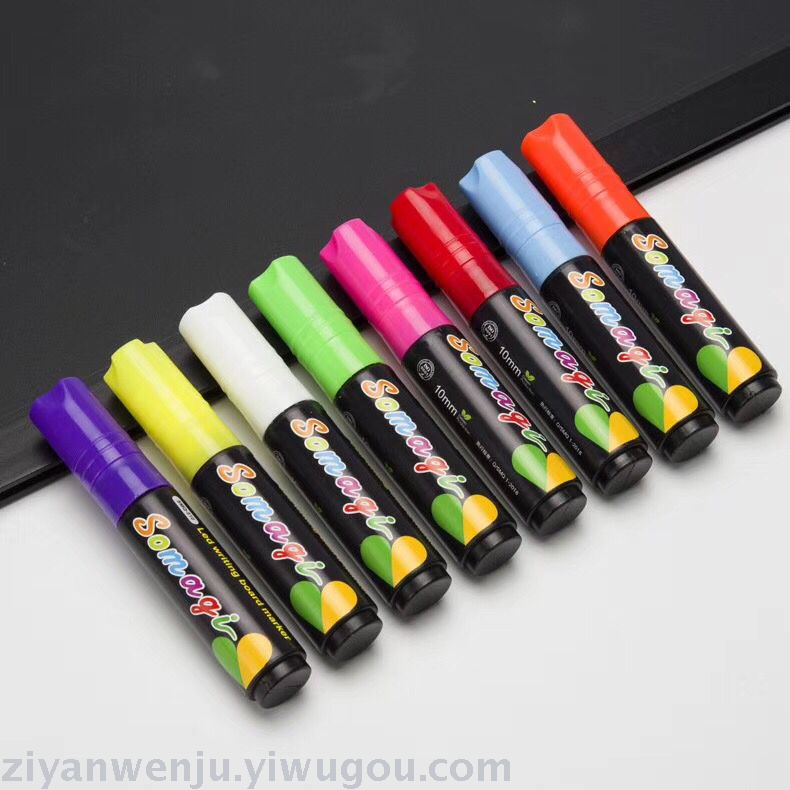 LED Fluorescent Board Special Pen Flash Mark Fluorescent Pen 10mm Erasable Liquid Chalk