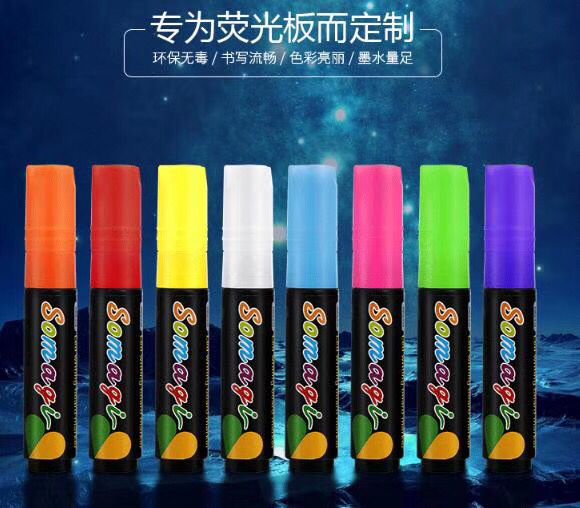 LED Fluorescent Board Special Pen Flash Mark Fluorescent Pen 10mm Erasable Liquid Chalk LED Fluorescent Board Special Pen Flash Mark Fluorescent Pen 10mm Erasable Liquid Chalk