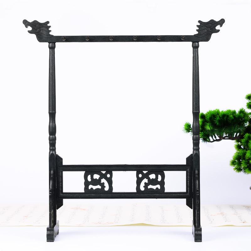 Weizhuang Imitation Door Frame Pen Holder 6 Pin 12 Hanging Removable Writing Brush Holder Pen Holder Pen Hanging Desktop Storage Calligraphy Materials Wholesale