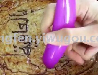 Mounted brush pen electric coffee powder writing