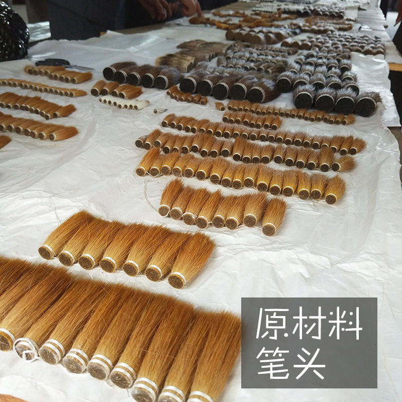 Factory Wholesale Blackwood Large, Medium and Small Regular Script Pure Weasel's Hair Set Writing Brush Adult Calligraphy Practice Pen